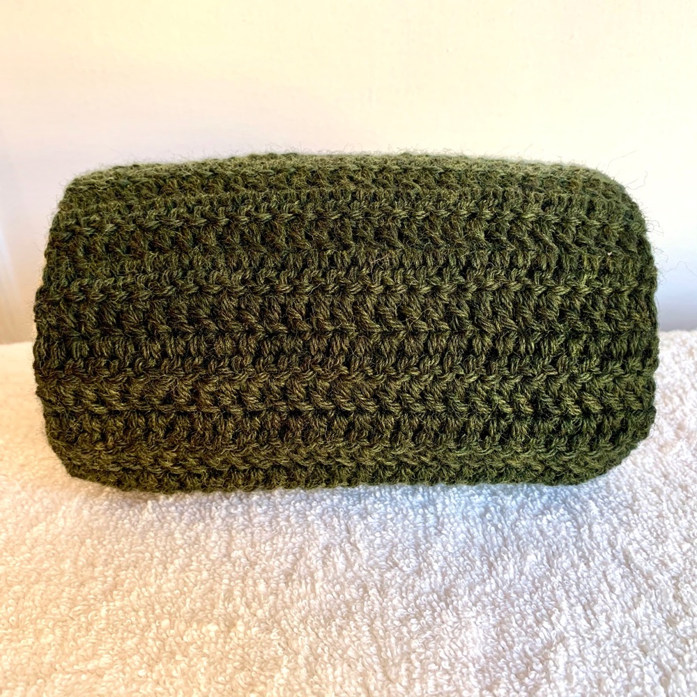 Crochet Sushi Scarf 100% Wool Handmade - Picture 5 of 6